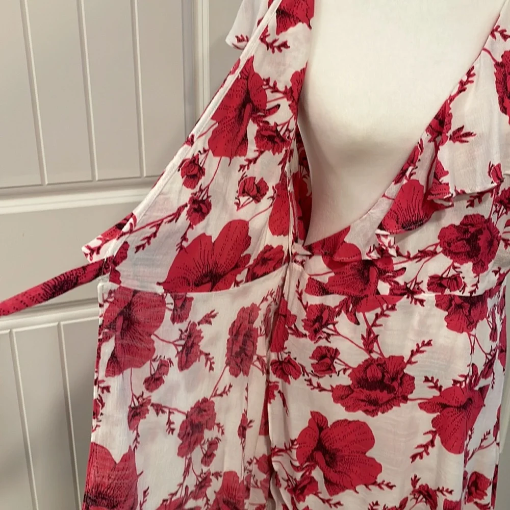 Free People French Quarter Floral Mini Wrap Dress NWOT